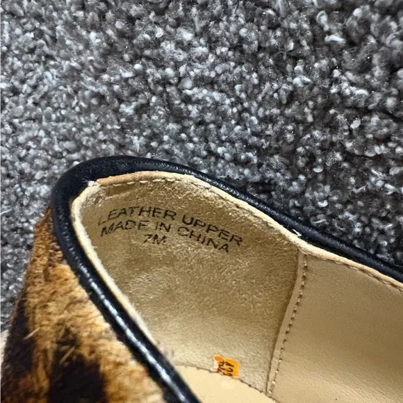 Talbots Animal Print Loafers Leather Size 7 - Picture 10 of 10